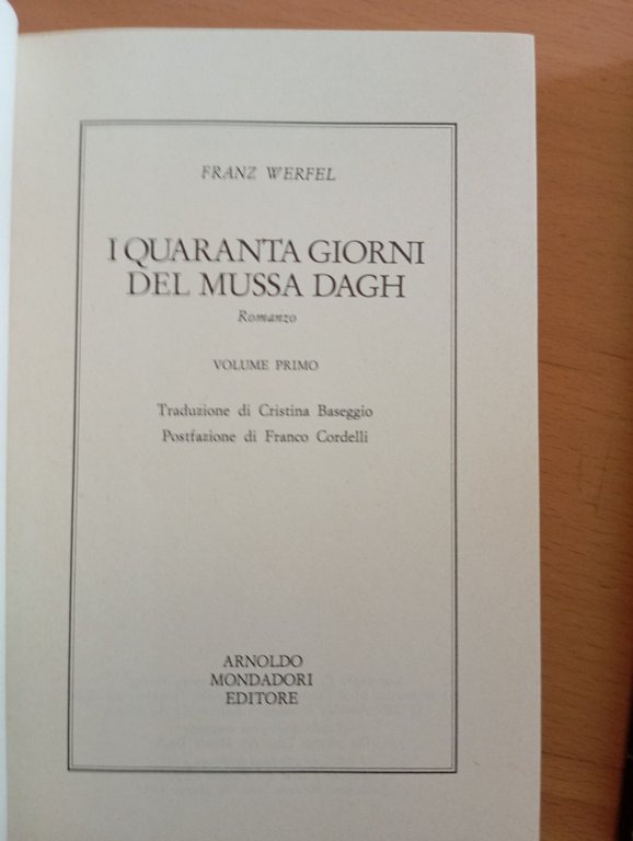I 40 giorni del Mussa Dagh, Franz Werfel, due volumi, … | Immagine Gallery 9