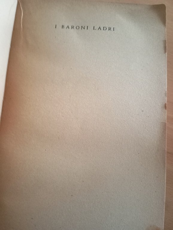 I baroni ladri, M. Josephson, Longanesi, 1947