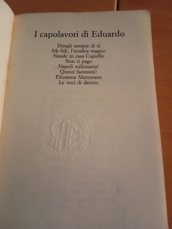 I capolavori di Eduardo De Filippo, due volumi, Einaudi, 1973
