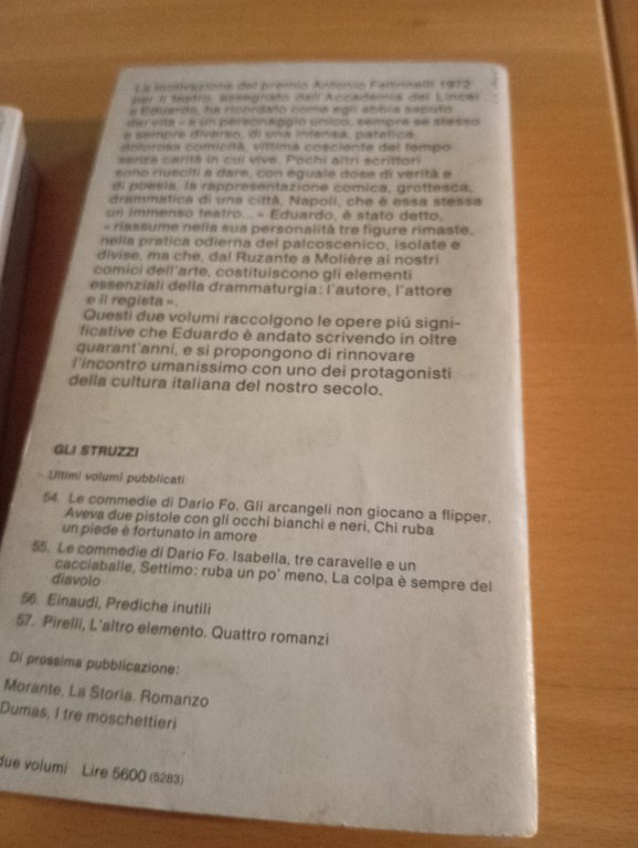 I capolavori di Eduardo De Filippo, due volumi, Einaudi, 1973