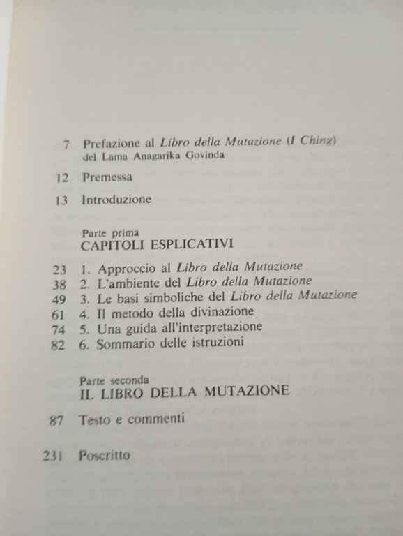 I Ching il libro della mutazione, John Blofeld, Mondadori, 1989