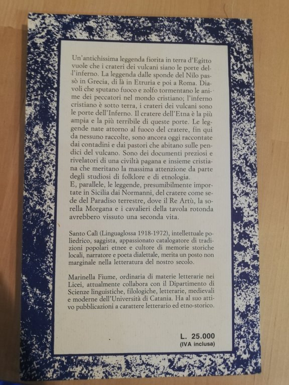 I diavoli del Gebel. Leggendario dell'Etna, Santo Calì, Gelka, 1995 …