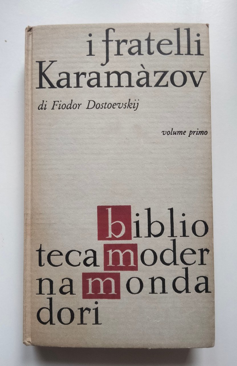 I fratelli Karamazov, Fiodor Dostoevskij, tre volumi, BMM Mondadori, 1963