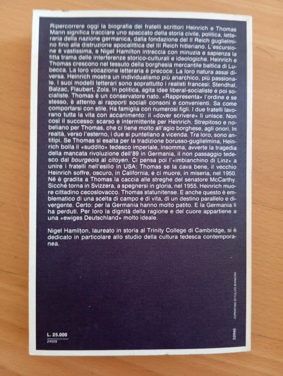 I fratelli Mann, Nigel Hamilton, Garzanti, 1983 | Immagine Gallery 5