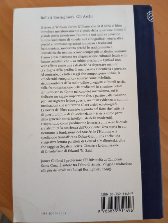 I frutti puri impazziscono, etnografia, letteratura e arte, James Clifford, …