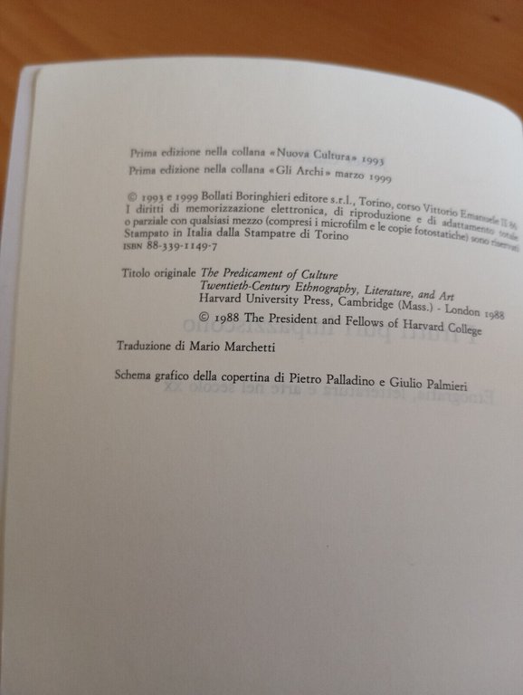 I frutti puri impazziscono, etnografia, letteratura e arte, James Clifford, …