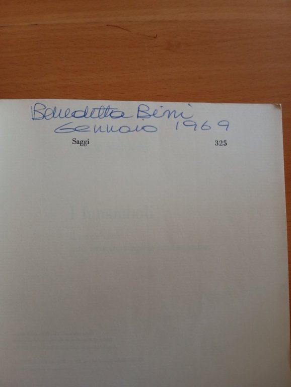I funamboli, Giorgio Melchiori, Einaudi, 1963