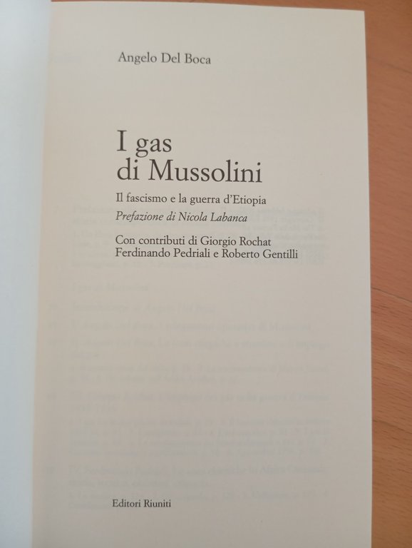 I gas di Mussolini, Angelo Del Boca, Editori Riuniti, 2007 | Immagine Gallery 5