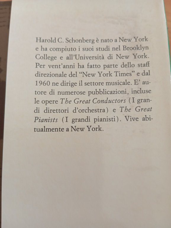 I grandi musicisti, Harlod C. Schonberg, Mondadori, 1972