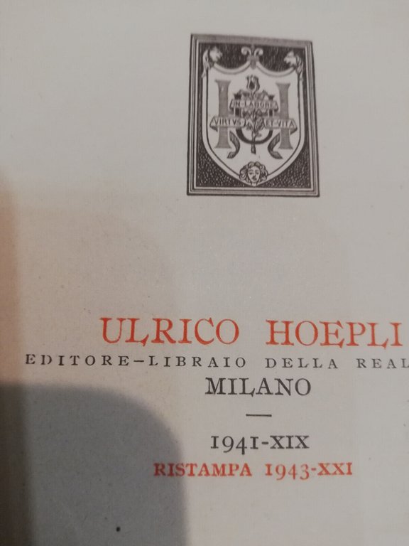 I minerali, Prof E. Artini, Hoepli, 1941