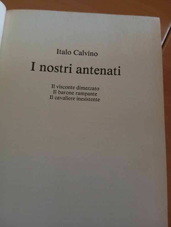 I nostri antenati, Italo Calvino, CDE, 1993