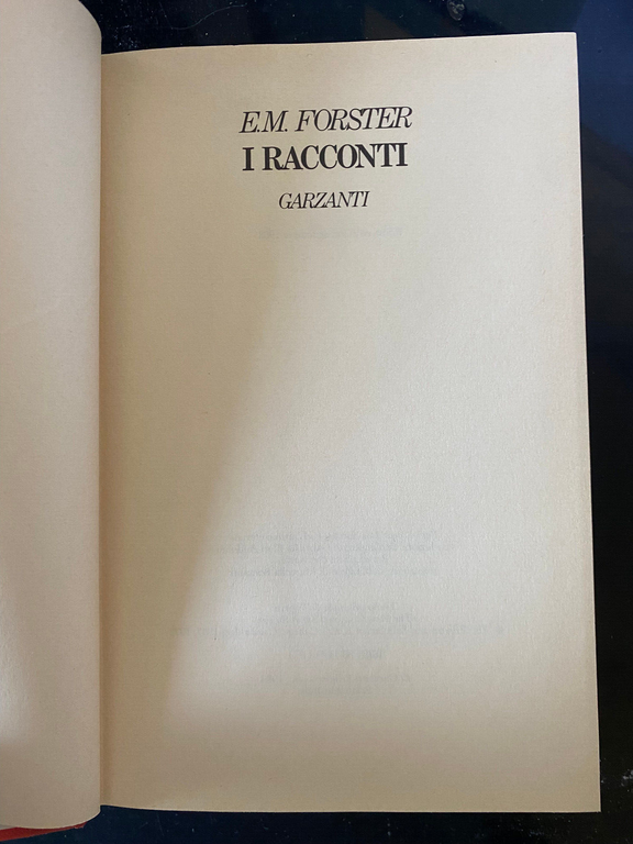 I racconti, E. M. Forster, Garzanti, 1988