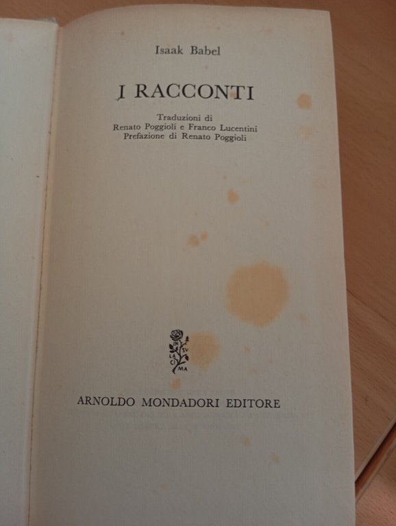 I racconti, Isaak Babel, BMM Mondadori, 1962