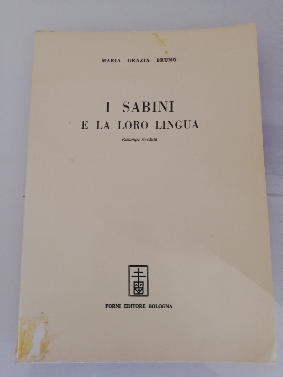 I sabini e la loro lingua, Maria Grazia Bruno, 1969, …