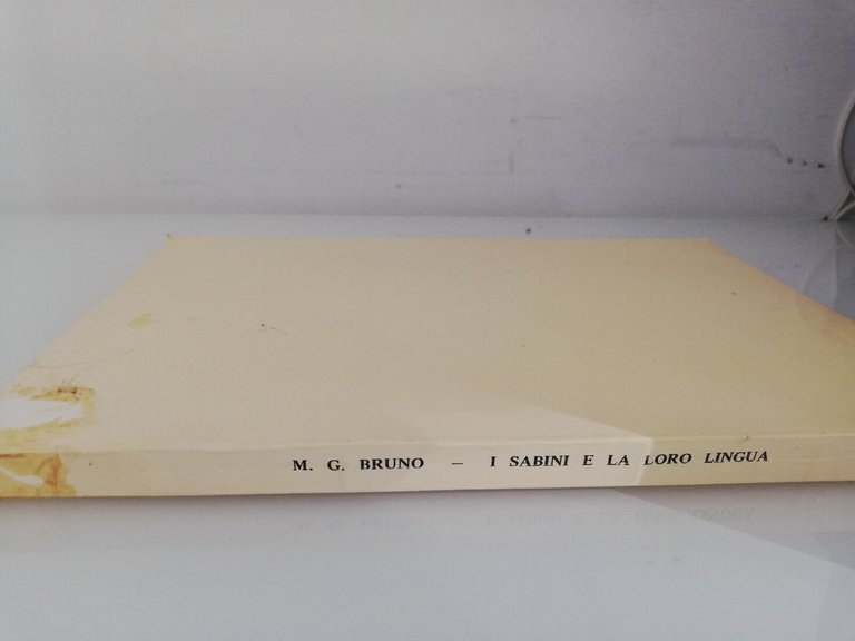 I sabini e la loro lingua, Maria Grazia Bruno, 1969, …