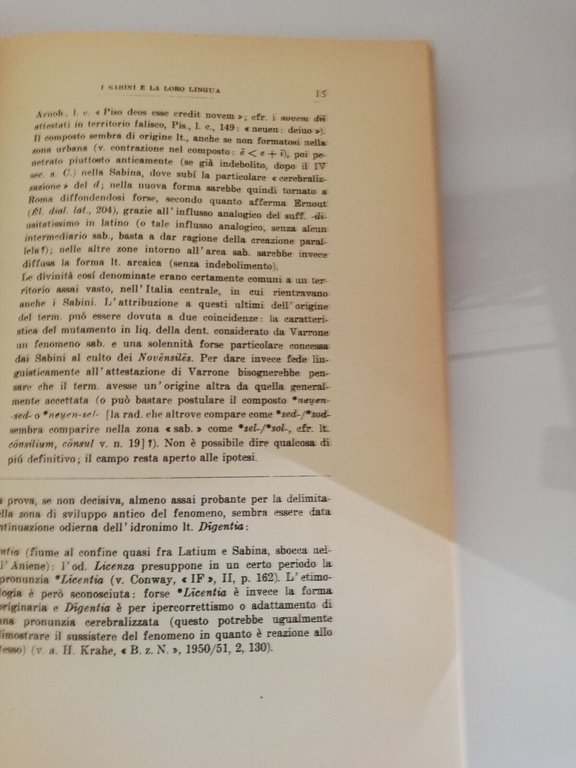 I sabini e la loro lingua, Maria Grazia Bruno, 1969, …