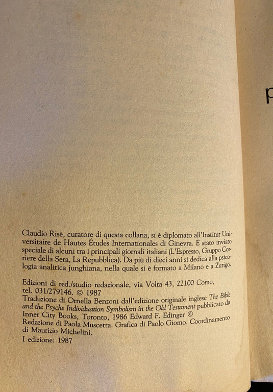 I simboli e gli eroi di Jahweh, Edward F. Edinger, …