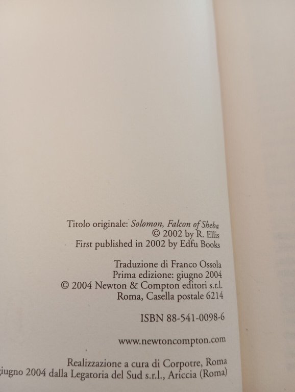 I sovrani scomparsi dell'antico Egitto, Ralph Ellis, Newton Compton, 2004