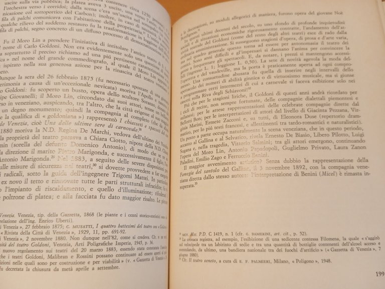 I teatri di Venezia, Nicola Mangini, Mursia