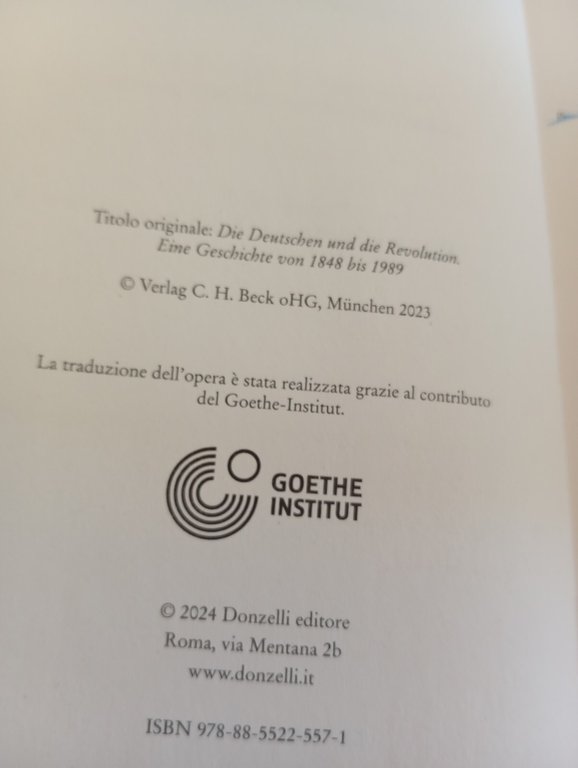 I tedeschi e la rivoluzione, Heinrich August Winkler Donzellli 2024 …