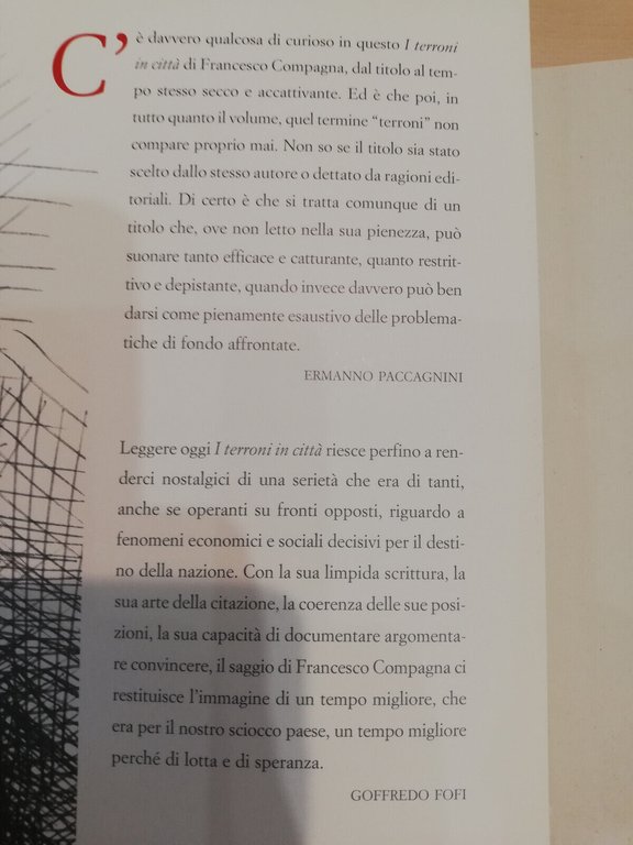 I terroni in città, Francesco Compagna, Hacca, 2013