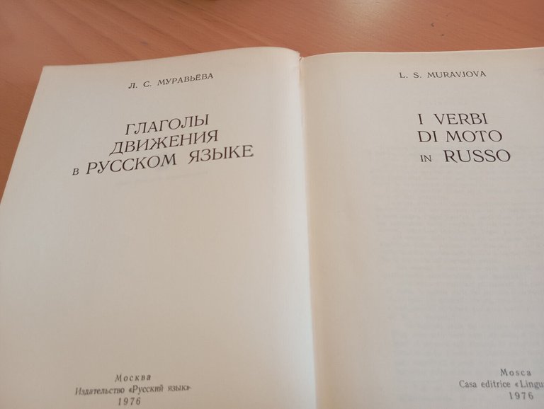 I verbi di moto in russo, J. Muravjova, Lingua russa, …