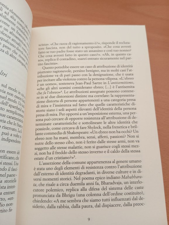 Identità e violenza, Amartya Sen, Laterza, 2011