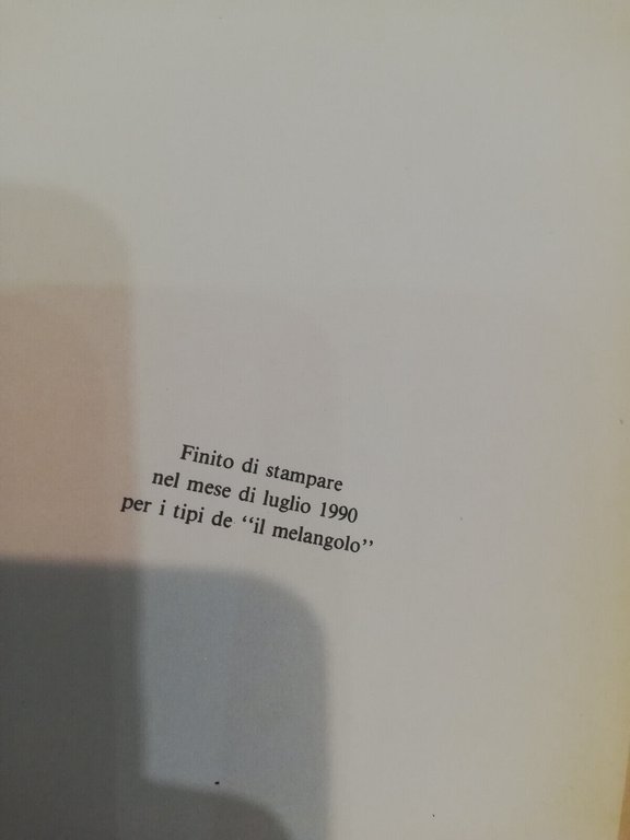 Idra, semestrale di letteratura, Il melangolo, anno 1 numero 1, …