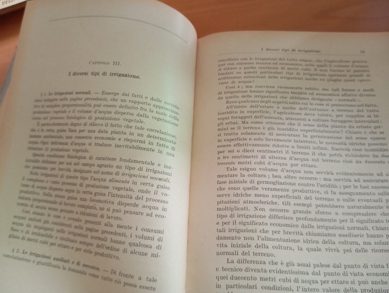 Idrologia vegetale e agraria Bonifica integrale, Barbera 1936, per collezionisti