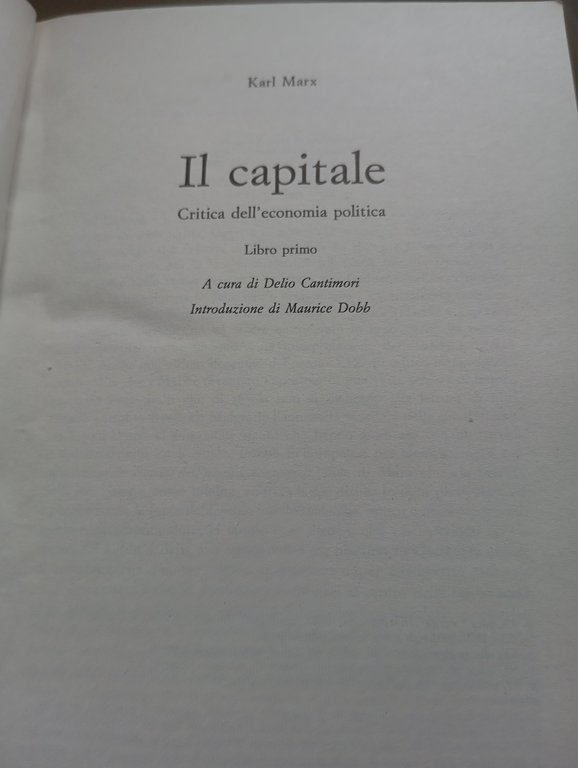 Il capitale, Karl Marx, 3 volumi in cofanetto, Editori Riuniti, …