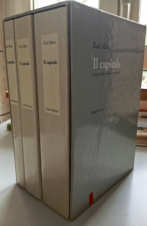 Il capitale, Karl Marx, 3 volumi in cofanetto, Editori Riuniti, …