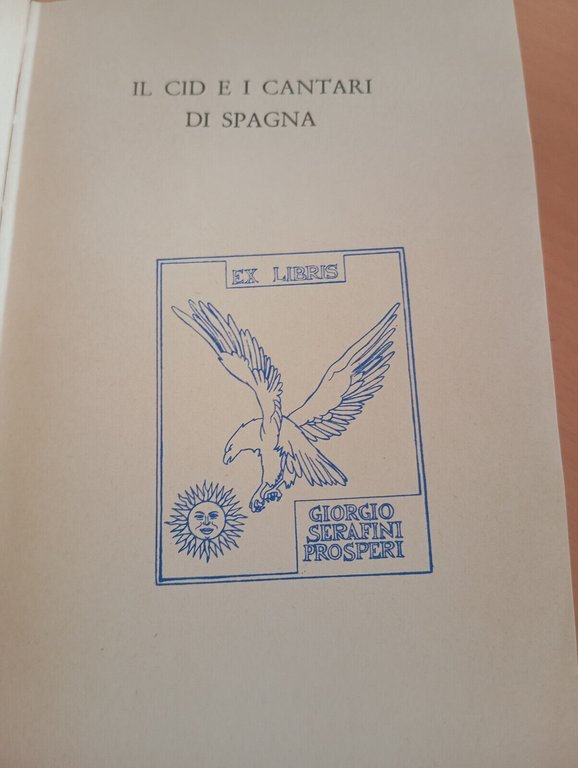 Il CID e i cantari di spagna, Sansoni, 1957