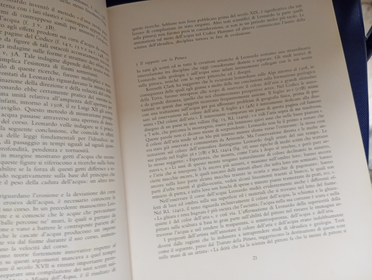 Il Codice Hammer, Le acque la terra l'universo, Leonardo da …