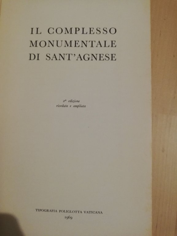 Il complesso monumentale di Sant'Agnese, Amato Pietro Frutaz, 1969