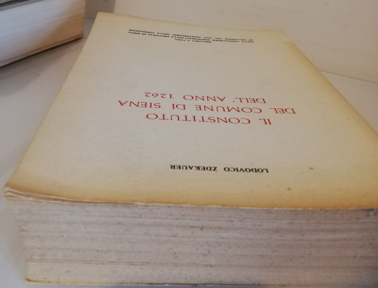 Il constituto del Comune di Siena dell'anno 1262, Lodovico Zdekauer