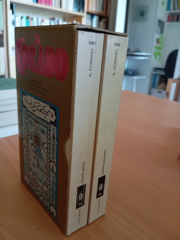 Il Corano, due volumi con cofanetto, Mondadori, 1980