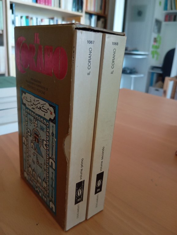 Il Corano, due volumi con cofanetto, Mondadori, 1980