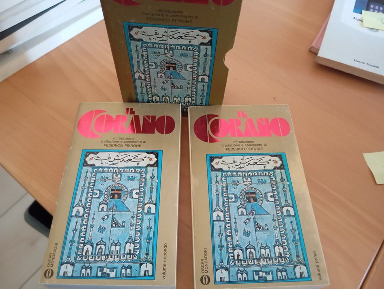 Il Corano, due volumi con cofanetto, Mondadori, 1980