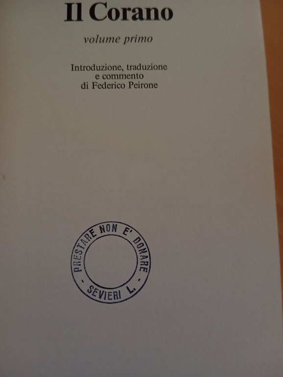Il Corano, due volumi con cofanetto, Mondadori, 1980