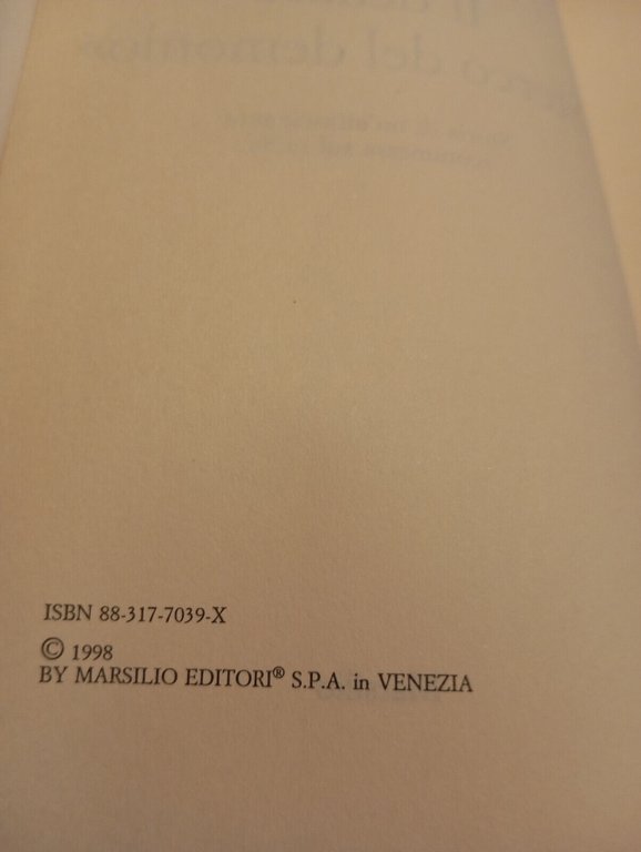 Il denaro "sterco del demonio", Masismo Fini, Marsilio, 1998