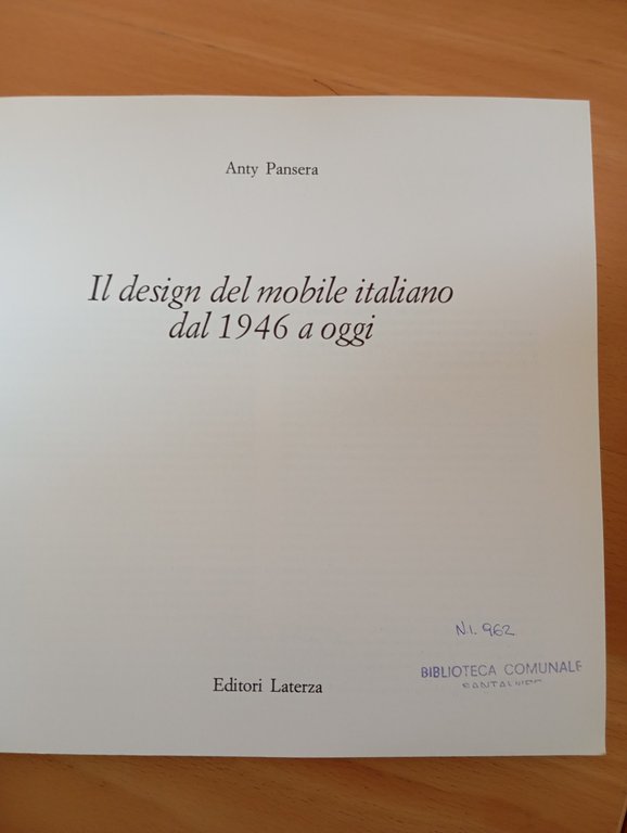 Il design del mobile italiano dal 1946 a oggi, Anty … | Immagine Gallery 5