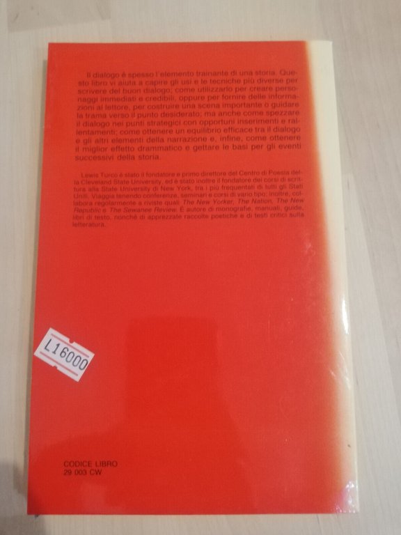 Il dialogo. Scuola scrittura creativa, Lewis Turco Editrice Nord 1992 …