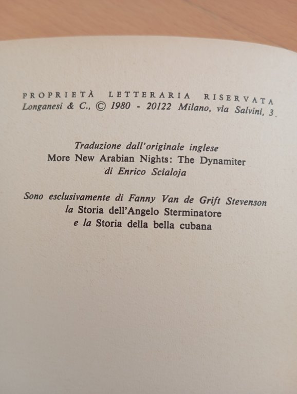 Il dinamitardo, Robert L. Stevenson, Longanesi, 1980 | Immagine Gallery 8