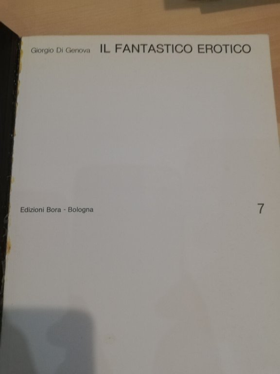 Il fantastico erotico, Giorgio Di Genova, BORA, 1982