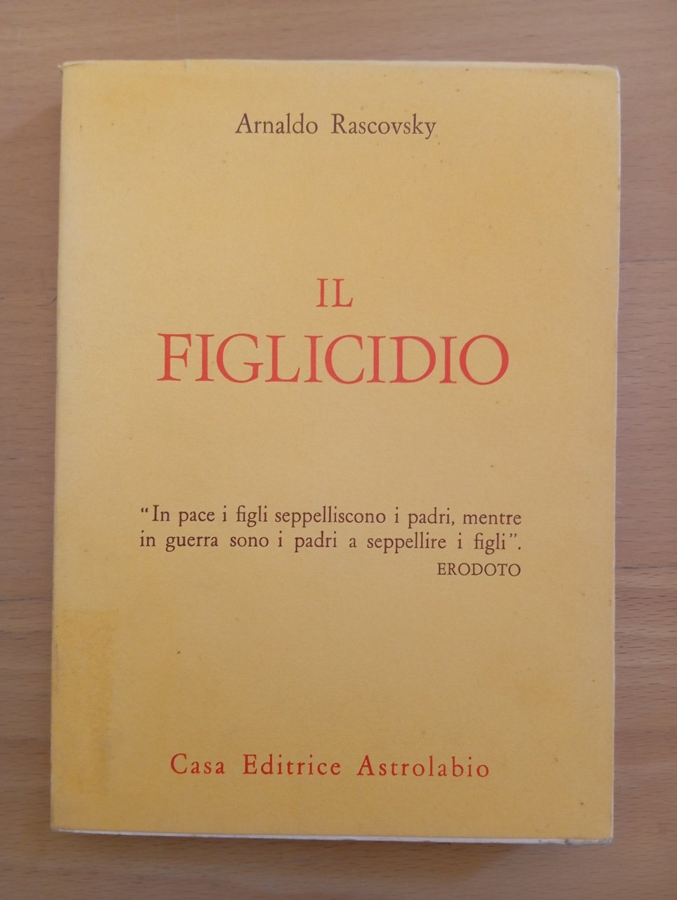 Il figlicidio, Arnaldo Rascovsky, Astrolabio, 1974 | Immagine principale