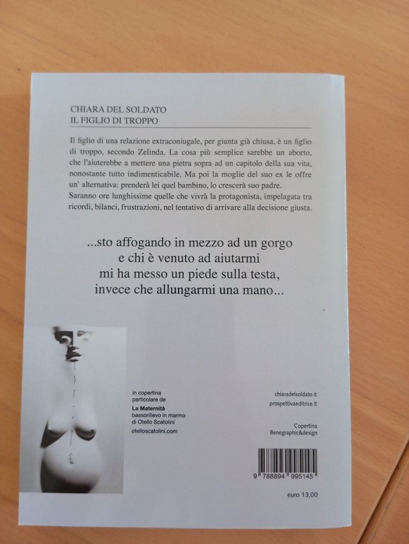Il figlio di troppo, Chiara Del Soldato, Prospettivaeditrice, 2018