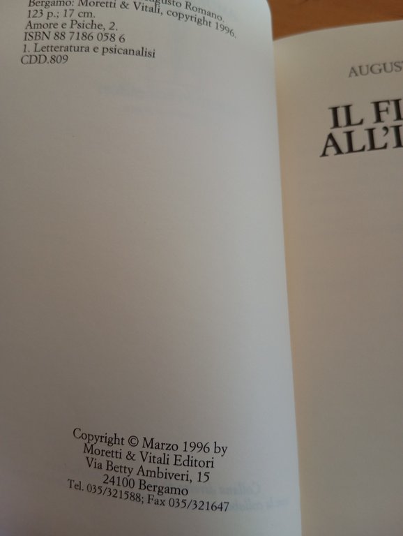 Il flaneur all'inferno, Augusto Romano, Moretti e Vitali, 1996 | Immagine Gallery 6