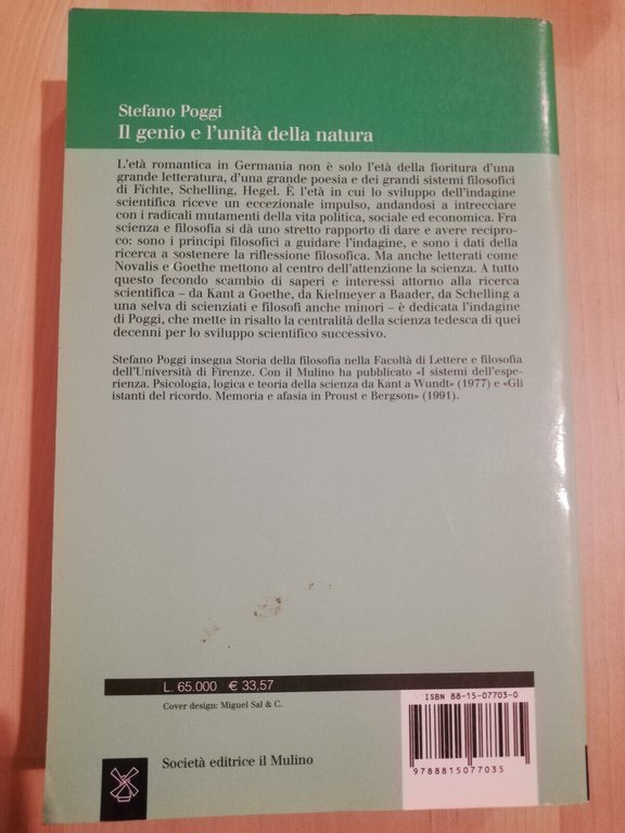 Il genio e l'unità della natura, Stefano Poggi, 2000, Il …