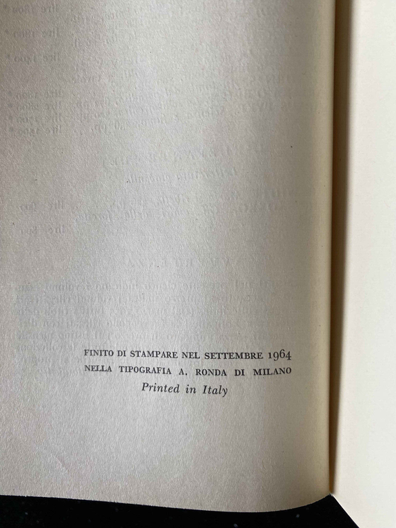 Il grande ozio, Giovanni Comisso, Longanesi, 1964