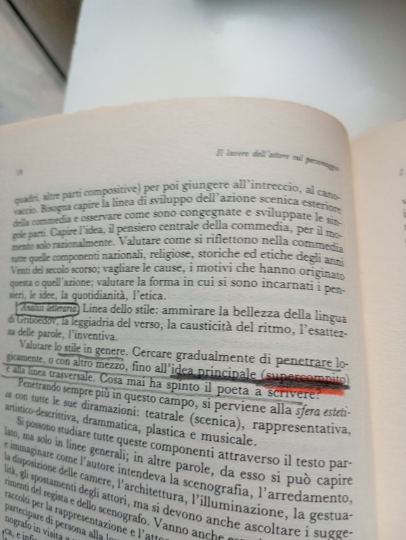 Il lavoro dell'attore sul personaggio, Konstantin Stanislavskij, Laterza, 1997